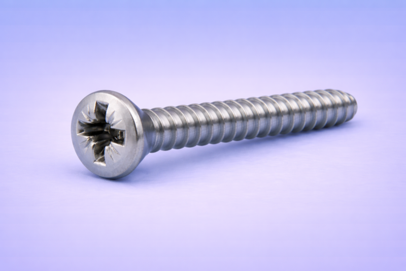 Vite autofilettante testa svasata impronta croce pozi senza punta